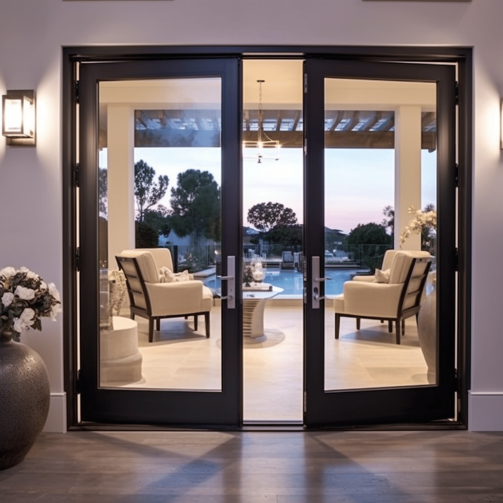French Doors Contemporary Chic,